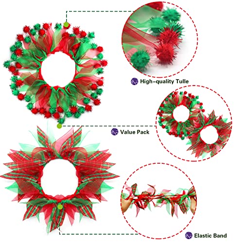 cyeollo 2 Pack Collar Disfraz Navideño para Perro Pequeño miniatura 6