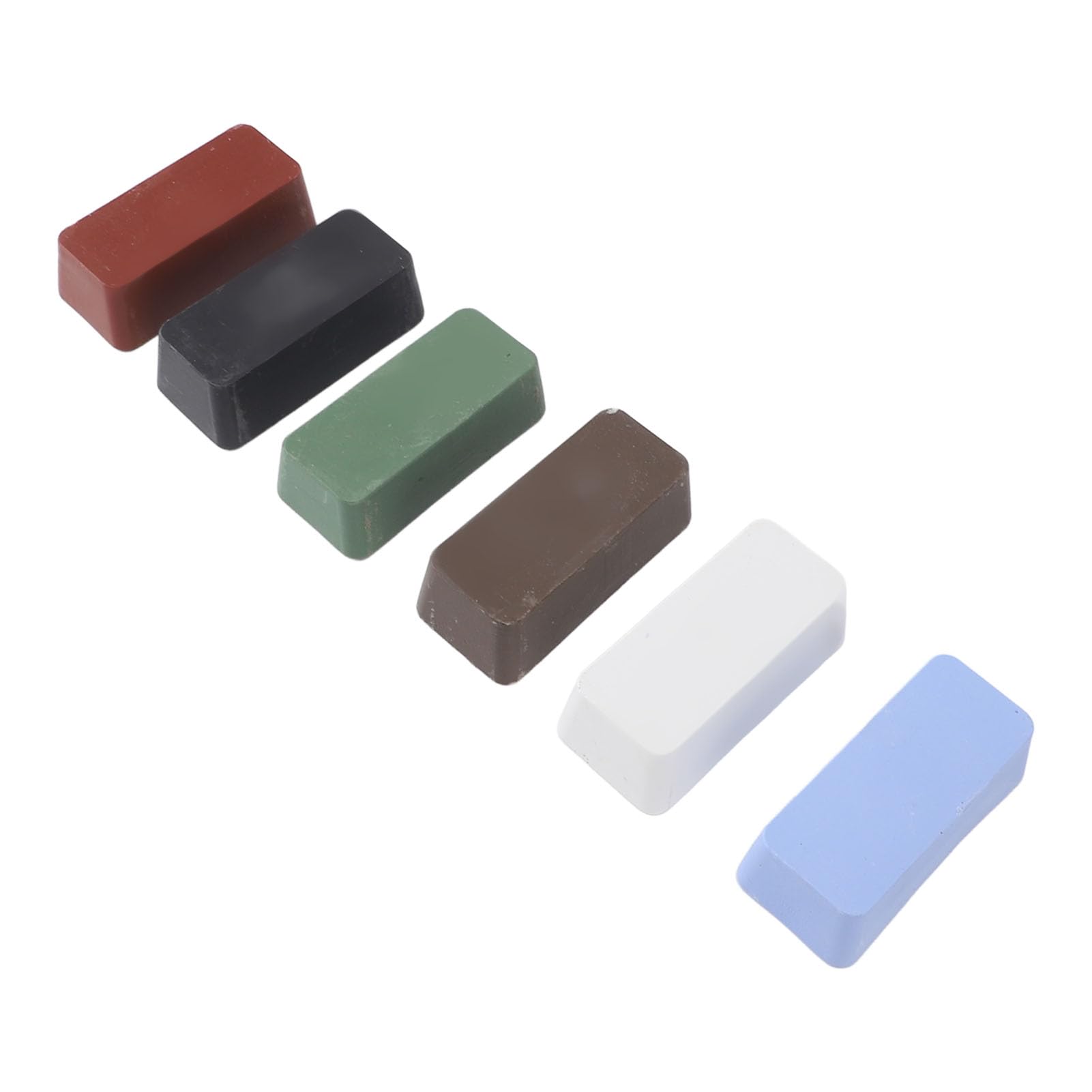Metal Buffing Wax, Metal Polish Wax Set for Stainless Steel Aluminum Copper Yellow Red Black Blue White Green Polishing Bar, Finishing Compounds