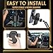 Phone Holders for Your Car, 2 in 1 Universal Cup Holder Expander Adjustable Base with Phone Mount, Long Arm with 360°Rotation Cup Holder Phones Mount for Car Compatible with All Smartphones