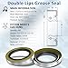 SAQXK 4pcs Grease Seals 010-019-00 Trailer Axle Hub Wheel 1.719''I.D x 2.565''O.D for Dexter 01001900 (10-19) Transcom 171255TB National 473336, 3500 lbs #84 Spindle E-Z Lube Axles