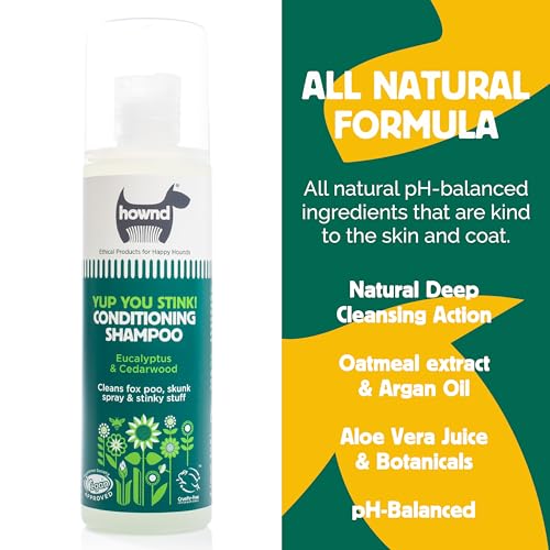 HOWND Yup You Stink - Dog shampoo for smelly dogs - Dog shampoo and conditioner - Fox poo shampoo for dogs - Dog shampoo sensitive skin - Oatmeal dog shampoo - Eucaliptus and Cedarwood, 250ml - Image 6