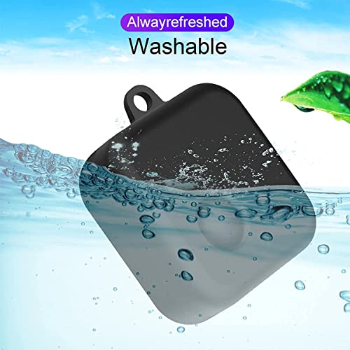 Image of LIRAMARK Shockproof Protective Silicone 360 Cover Case with Buckle Designed for Nothing Ear 1 (Black)