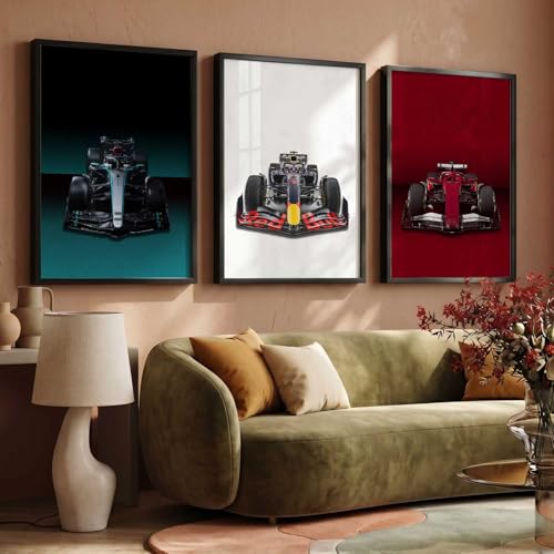 Image of kotart Big Sports Cars Framed Posters Gift Items for Boys Room Wall Decoration Bedroom Living Room Office Studio Decor | Car Poster Frame for Wall Decor Set Of 3 Size (19 X 25 inch)
