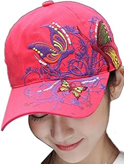 Belsen Girl Glitter Butterfly Flower Baseball Cap