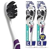 GuruNanda Butter on Gums Charcoal Toothbrush - 8,000+ Softex Bristles for Sensitive Teeth & Gums - BPA & Latex Free Teeth Whitening Toothbrush...