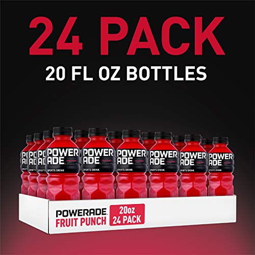POWERADE, Electrolyte Enhanced Sports Drinks w/ Vitamins, Fruit Punch, 20 fl oz, 24 Pack - Thumbnail 7