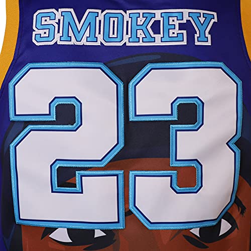 Mens Athletic Sports Basketball Jersey S-3Xl,Cosplay 90S Hip Hop Clothing For Party, Stitched Letters And Numbers Fans Jersey (Blue 23, Small) #TOP4