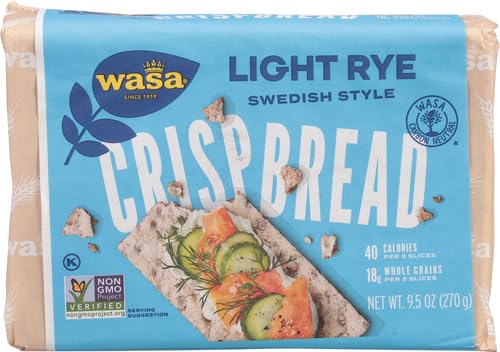 Image of Wasa Light Rye Crispbread, 9.5 Ounce (Pack of 4)