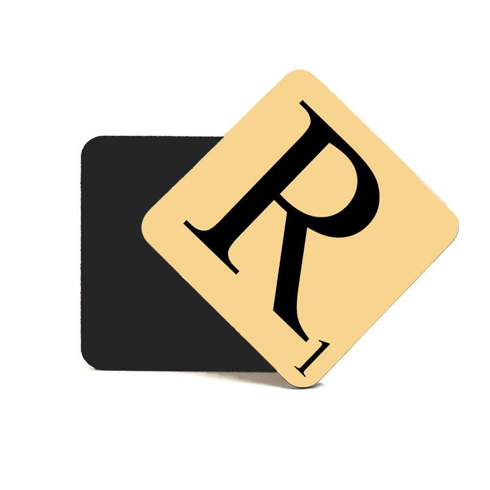 CNC Group Alphabet MDF Coaster Letter R Personalise Your Coffee Table, Word Name Maker