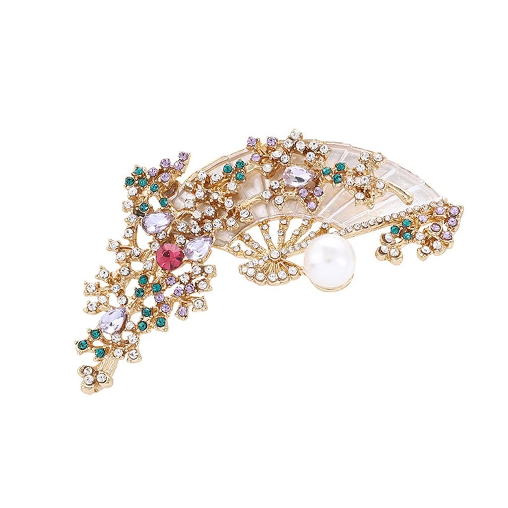 Fan Fan Fan Salif National Wind Solding Plum Fan Fan Flower Brooch Akcesoria Akcesoria National Wind Akcesoria