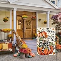 AVOIN colorlife Happy Fall Garden Flag 12x18 Inch Double Sided Outside — image 2