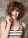 GNIMEGIL Light Brown Short Afro Curly Hair Wigs for Women Synthetic Hair Brown Ombre to Blonde Afro Kinky Curly Wig Hairstyle Look Same with Human Hair Cosplay Costume Party Wig