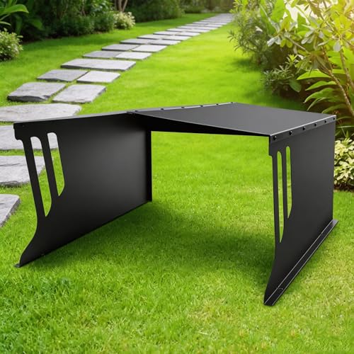 Stahl Garage für Mähroboter Rasenroboter Dach Überdachung für Mähroboter Rasenroboter Garage | Rasenmäher Roboter Carport Unterstand zum Garten | Regenschutz Sonnenschutz| 78×61×31 cm