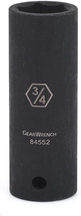 GEARWRENCH - Impact Socket: 1/2\" Drive, 1-1/16\" Socket, Hex Drive