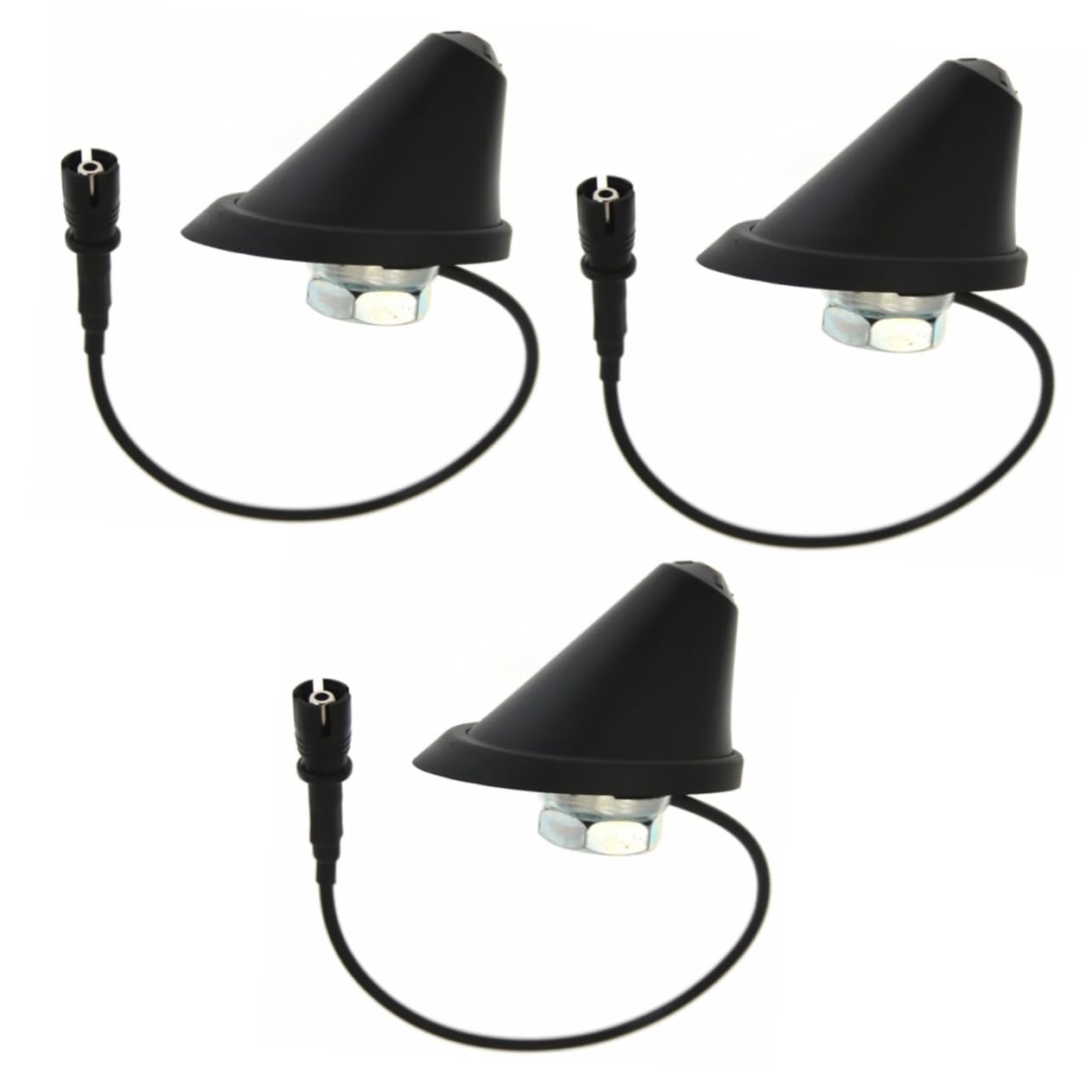 Angoily 3 Pièces Embase d'antenne Accessoire Auto Base en Caoutchouc antenne de Voiture Supports de Voiture Base d'antenne Automatique Voiture remplacer la Base de l'antenne
