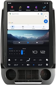 راديو سيارة Qualcomm Android 13 مقاس 14.4 بوصة لسيارة Ford F150 2015-2021 F250 F350 F450 2017-2021 ترقية ستيريو Tesla Style Head Unit مشغل الوسائط المتعددة IPS شاشة تعمل باللمس GPS Navigation SYNC 3
