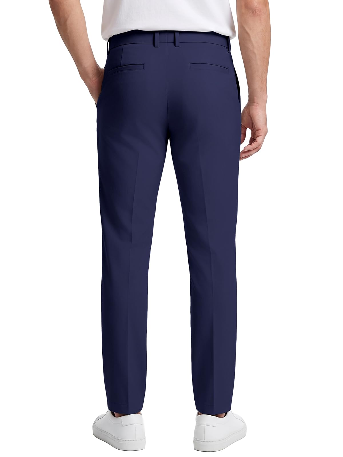 Męskie spodnie golfowe rozciągliwe slim fit szybkoschnące wodoodporne spodnie golfowe lekkie oddychające spodnie na co dzień z kieszeniami