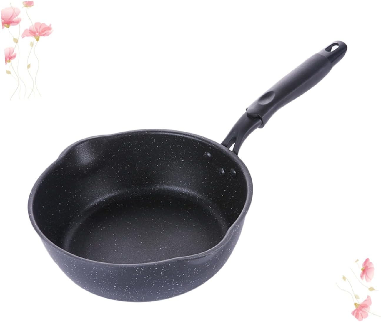 20cm Mini Nonstick Omelette Pan Deep Frying Pan Aluminum Alloy Non-stick Coating without Lid for Home Kitchen Cooking