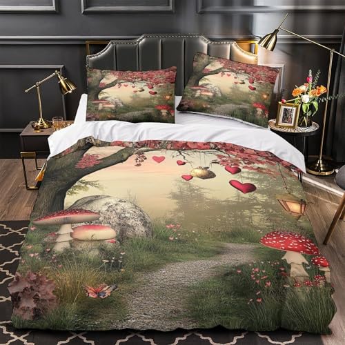 Parure de lit imprimé 3D hypoallergénique pour un sommeil sain King - 2