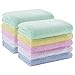 YOOFOSS Washcloths Bamboo Face Towel Hand Cloth Set 10-Pack for Bathroom-Hotel-Spa-Kitchen Multi-Purpose, Ultra Soft, Absorbent, 12" x 12"