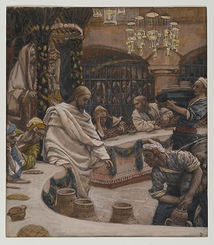 Peinture Les Noces de Cana décoration murale sur toile premium pour salon chic