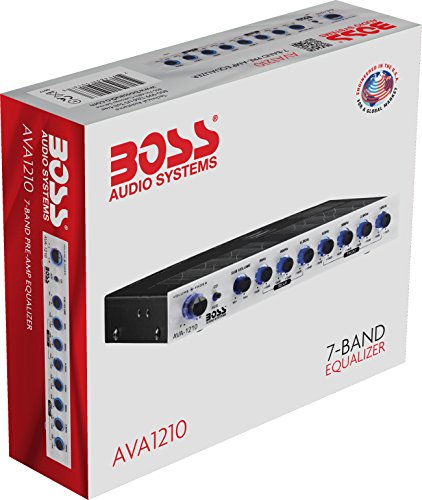 Boss Audio Systems Ava1210 7 Band Pre-Amp Car Equalizer With Gold-Plated Front Rear And Subwoofer Outputs #TOP7