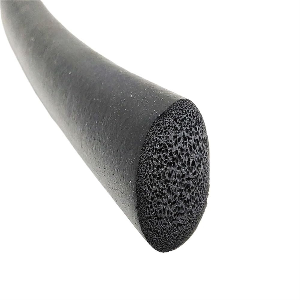 Burletes, cinta de espuma, espuma de alta densidad Cinta excluyente de tiro, sello de ajuste de junta de goma EPDM de 10M, diámetro de 5-20 mm, cordón de esponja redondo de espuma negra, burlete de go