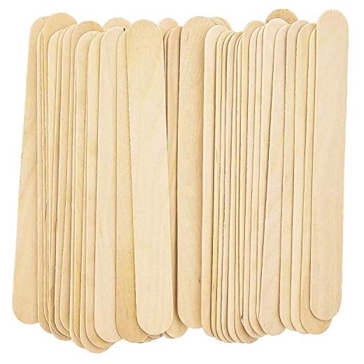 100 Pieces Jumbo Craft Sticks, Premium Natural Wood for Building, Mixing, and Creating Craft Projects, Size 6 x 3/4