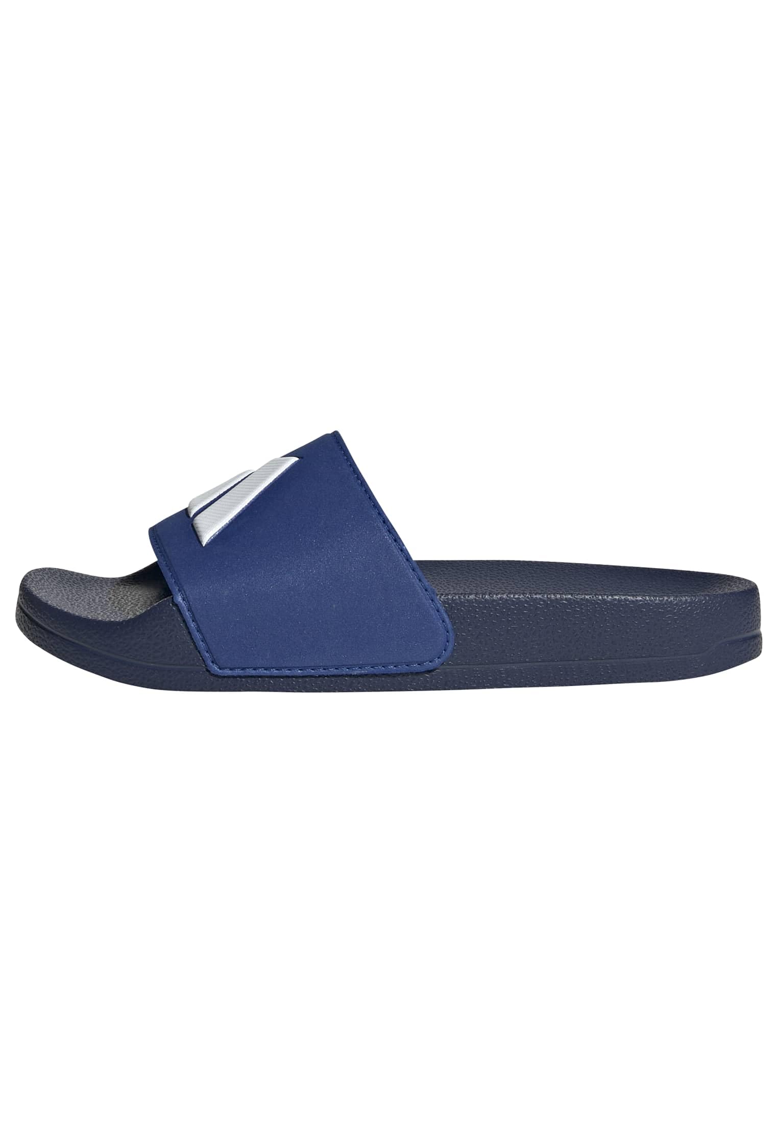 Adidas Unisex Kids Bleu Slides Adilette Shower Logo