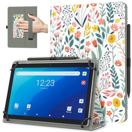 TiMOVO Funda Universal para Tableta Android de 10,1 Pulg. con Bucle para Lápiz, Funda Plegable y...
