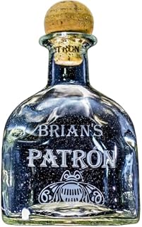 Patron Tequila Personalized Engraved EMPTY Bottle/Decanter (Compatible replacement for Patron bottle)