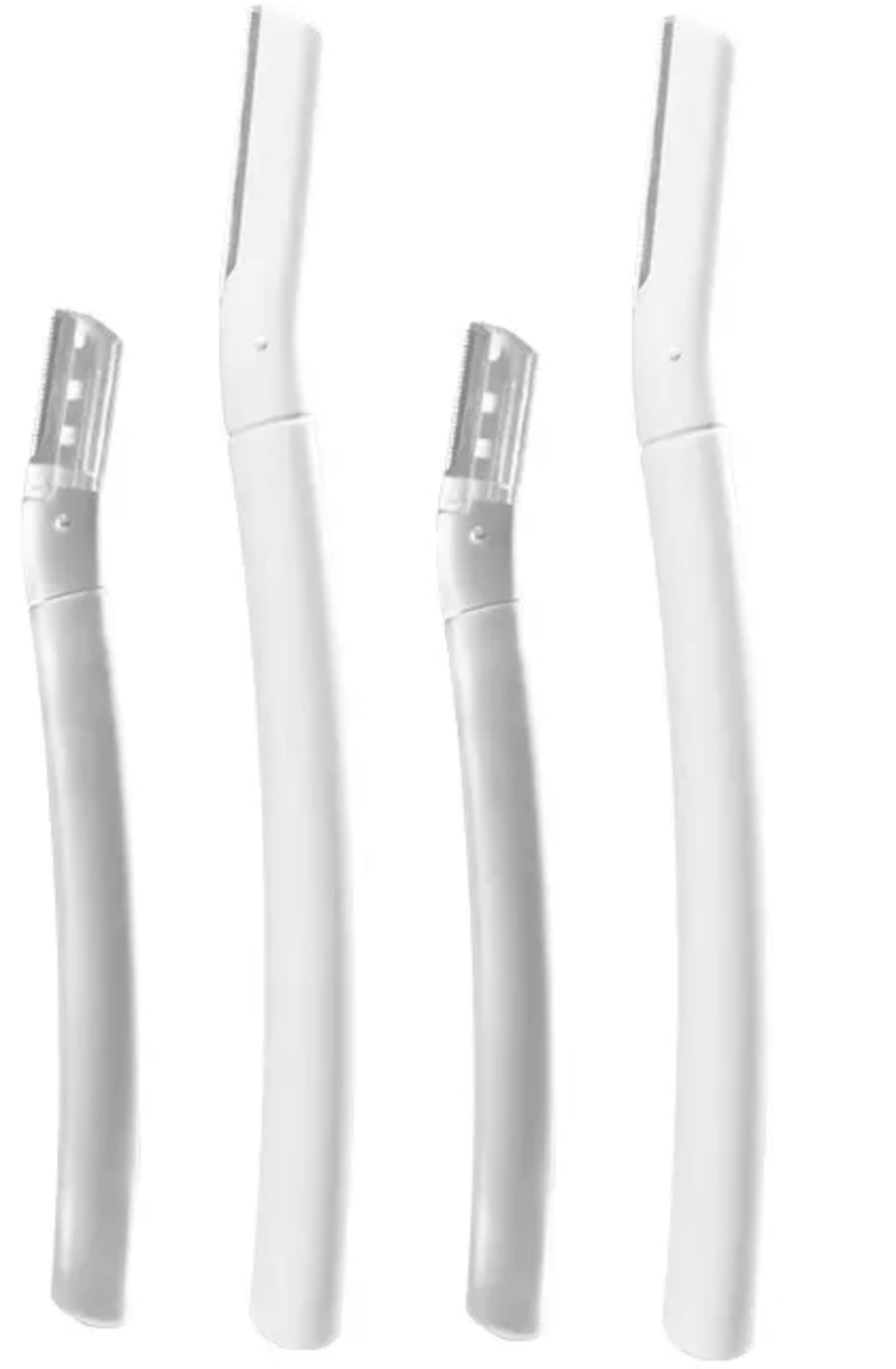 EWANTO 20x Augenbrauenrasierermesser 4er Gesicht Rasiermesser Rasierklingen Beauty Eyebrow Shaper Weiß und transparent (20x Set)
