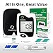 CareLiving BGM101 Blood Glucose Monitor Kit, 100 Test Strips, 100 Lancets, 1 Blood Glucose Meter, 1 Lancing Device, Diabetes Testing Kit, Portable Blood Sugar Test Kit, Glucometer Kit for Home, black