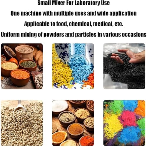 40L Electric 304 Stainless Steel Powder Blender, Industrial 360° Tumbling Mixer for Granules, Lab Dry Powder Mixing Machine, High-Efficiency Mixing Solution