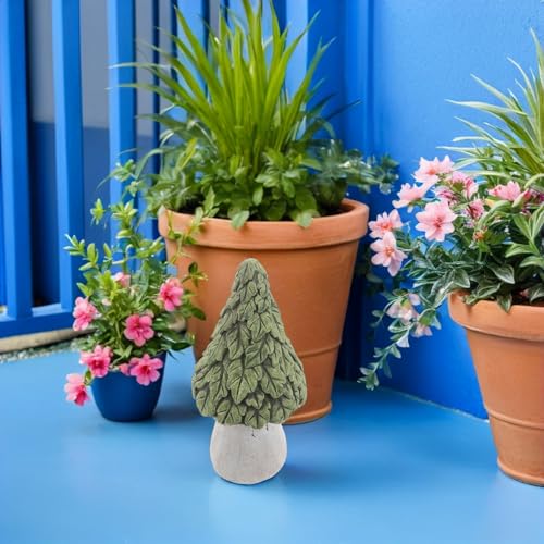 Statue de jardin en ciment résistante aux intempéries figurine champignon durable