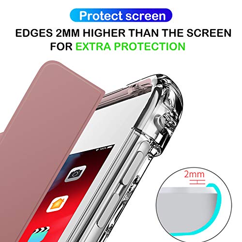 Image of DuraSafe Cases For iPad 9th 8th 7th Gen Case A2602 MK2L3HN /A A2604 MK2P3HN /A A2603 A2605 MK663HN /A MK2N3HN /A MK6A3HN /A MK693HN /A A2270 MYLC2HN /A MYL92HN /A A2428 A2429 A2430 A2197 MW762HN /A - Rose Gold