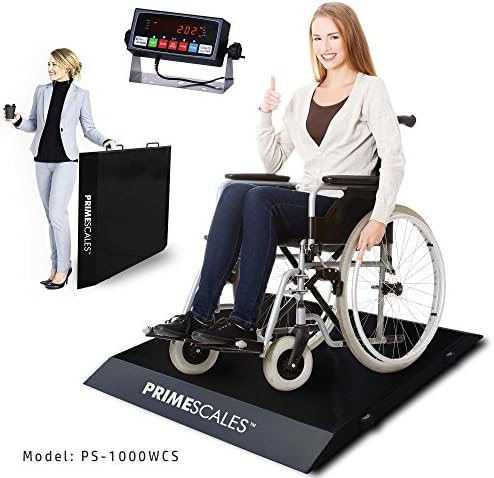 Prime Scales PS-1000WCS Ultra-Portable Light Weight Wheelchair Scale