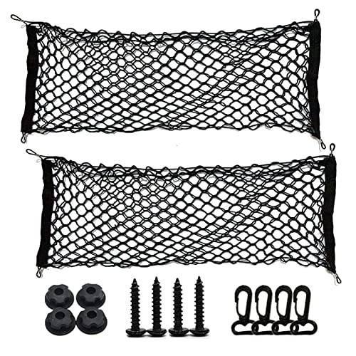 Filet élastique de coffre double couche extensible BetterJonny réglable avec crochets robustes