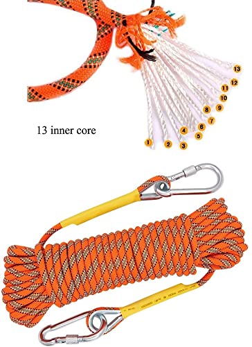 X Xben Multi-Use 8Mm 10M/20M/30M/50M/70M Outdoor Rope Home Emergency Escape Rope, Multifunctional Cord Safety Rope For Magnetic Fishing Hiking Caving Camping - 2