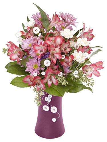 Amazon.co.jp: Floral Supply Online 8インチ ピンクギャザー 花瓶