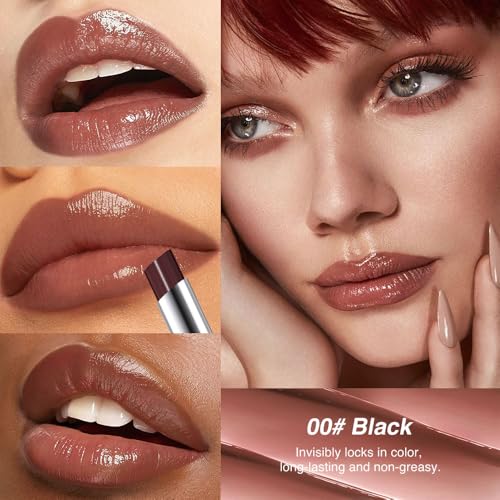 Image of Deep Berry & Raisin Nude Honey Tinted Lip Balm for Women, Hydrating Lip Oil Stick Lip Gloss Lipstick for Mature Skin, Sheer Moisturizing Lip Tint Balm with Natural Shine, Vegan & Cruelty-Free