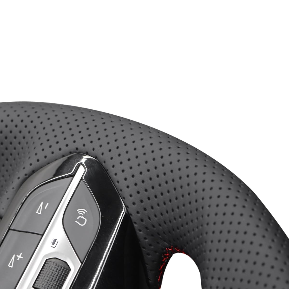 MEWANT Couvre-volant Cousu Main Pour Peugeot 208 (GT/Line) 2020-2025 Et 308 (GT) 2016-2025