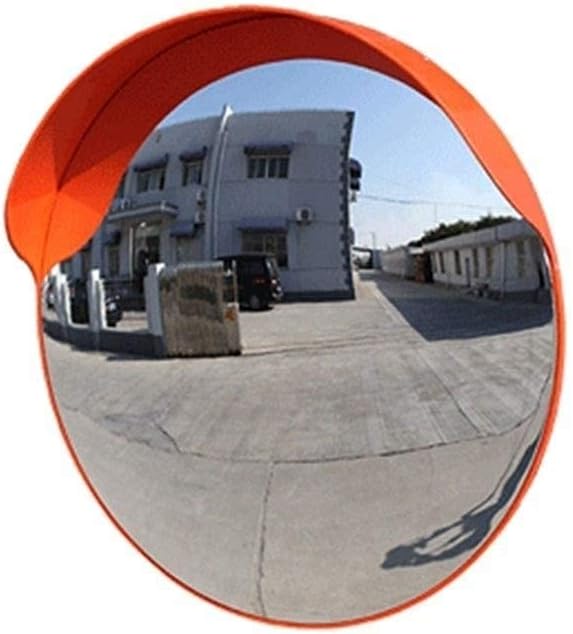 Security Mirror 30CM / 45CM / 60CM Shatterproof Mirror Convex, Spherical Plastic Red Mirror Mirror Anti-Theft Supermarket (Color: Red, Size: 30CM)