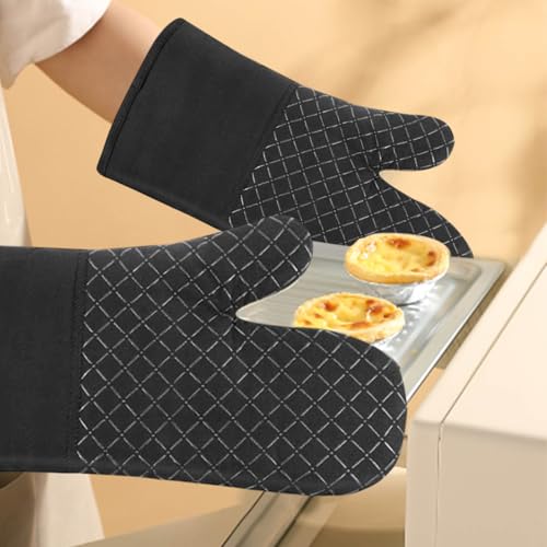 4PCS Oven Mitts&Pot Holders Pads Set, Silicone Oven Mitts, Kitchen Items - image 3