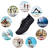 Racqua Pool Shoes Quick Dry Barefoot Water Aqua Sport Beach Swim Surf Diving for Men Women Black EU37=UK 4.5 #1