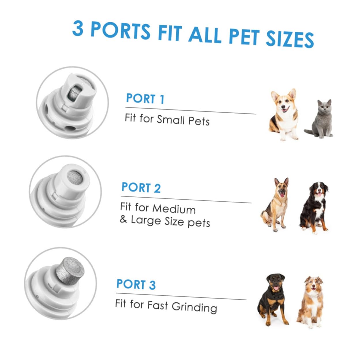 Hemobllo Polisseuse à Électrique pour Animaux Coupe- Automatique pour Chats Et Chiens Outil De Meulage Et Pratique
