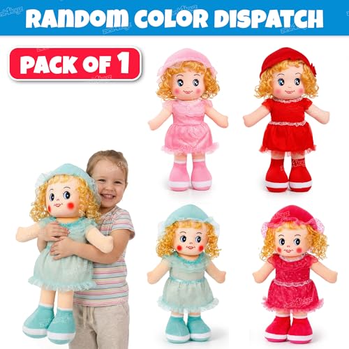 Image of Zest 4 Toyz Doll for Girls (55 cm) Big Size Doll | Soft Doll Toy Gift for Kids | Big Size Stuffed Toy for Kids & Toddlers | Birthday Gifts for Girls - Multicolor