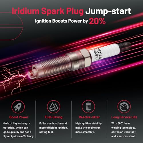 Image of BDFHYK Ignition Coil Pack UF735 and Iridium Spark Plugs SP539 Compatible with Ford Fusion 2014-2020 Escape 2017-2019 1.5L L4 Ford Oem Coil Pack Coil for DS7Z12029A DG554 Set of 4