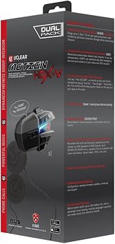 UCLEAR Digital Motion HDX-V Bluetooth Helmet Communication System - Dual Kit