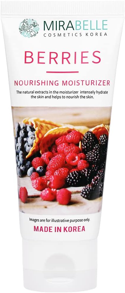 MIRABELLE COSMETICS KOREA Berries Nourishing Oil Free Moisturizer With Vitamin C For Glowing Hydration | For Women & Men | Made In Korea - 80ml